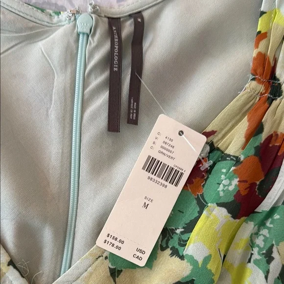 Anthropologie Floral Print V-Neck Women's Dress - Picture 11 of 16